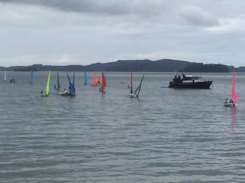 There was about 5 to 10 knots on the second day of racing yesterday.