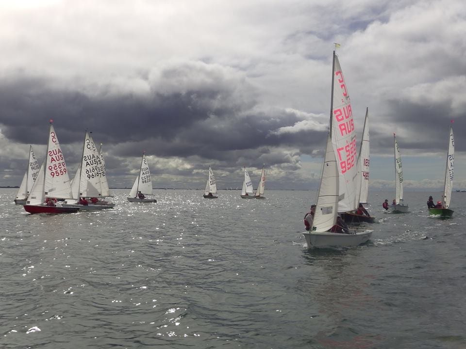 Cadets racing at this year's Spring Sail event, held in late August.