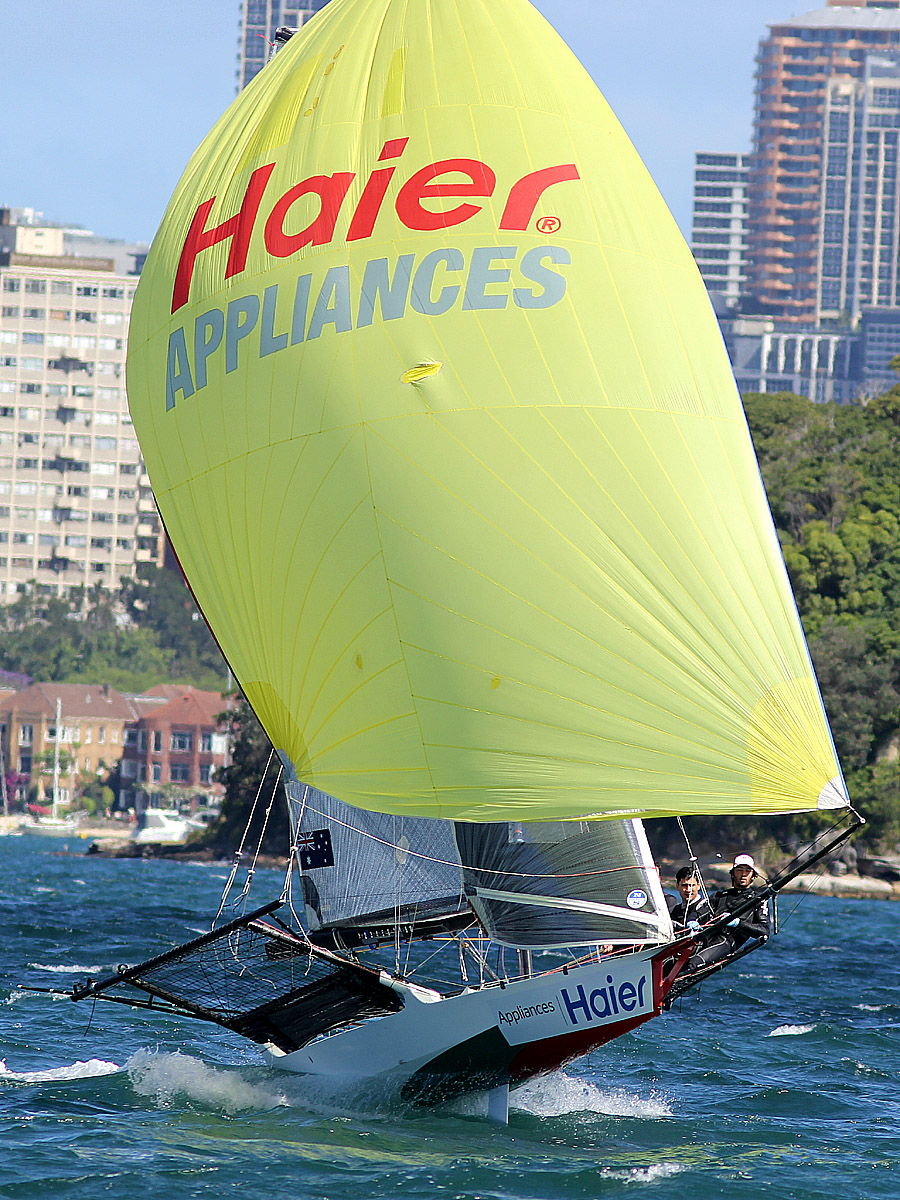 Haier launching down the Harbour 