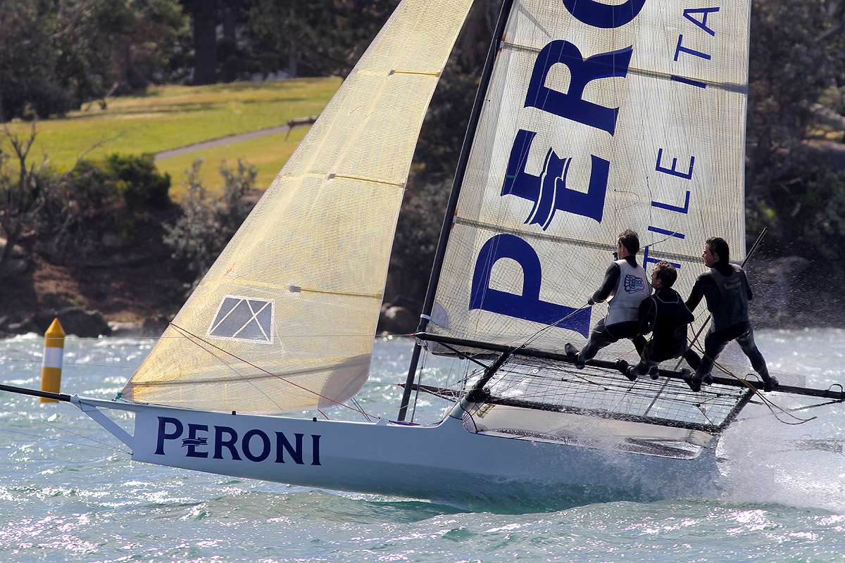 Peroni approaching the top mark