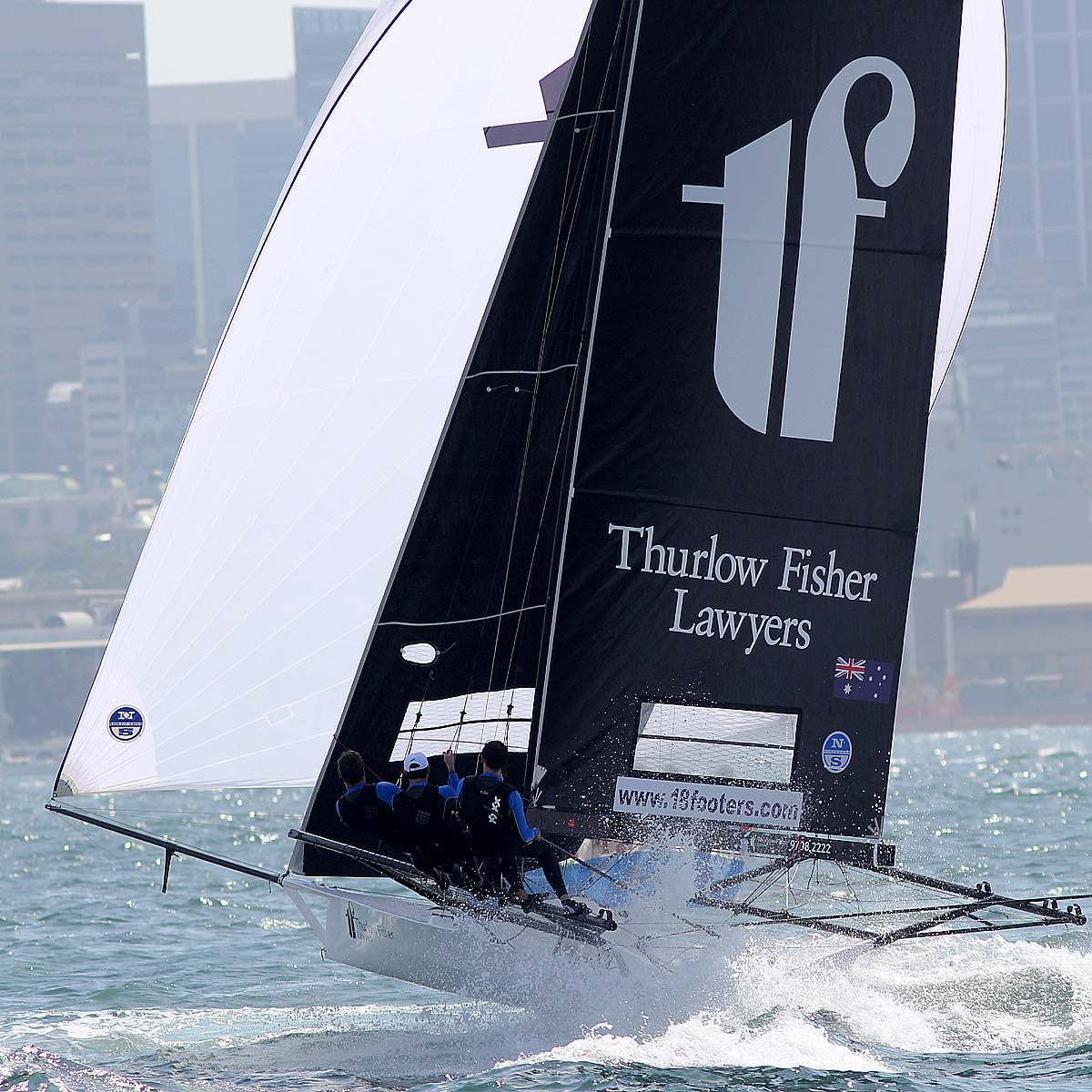 thurlow-fisher-lawyers-on-the-spinnaker-run-from-beashel-buoy-to-clark-island