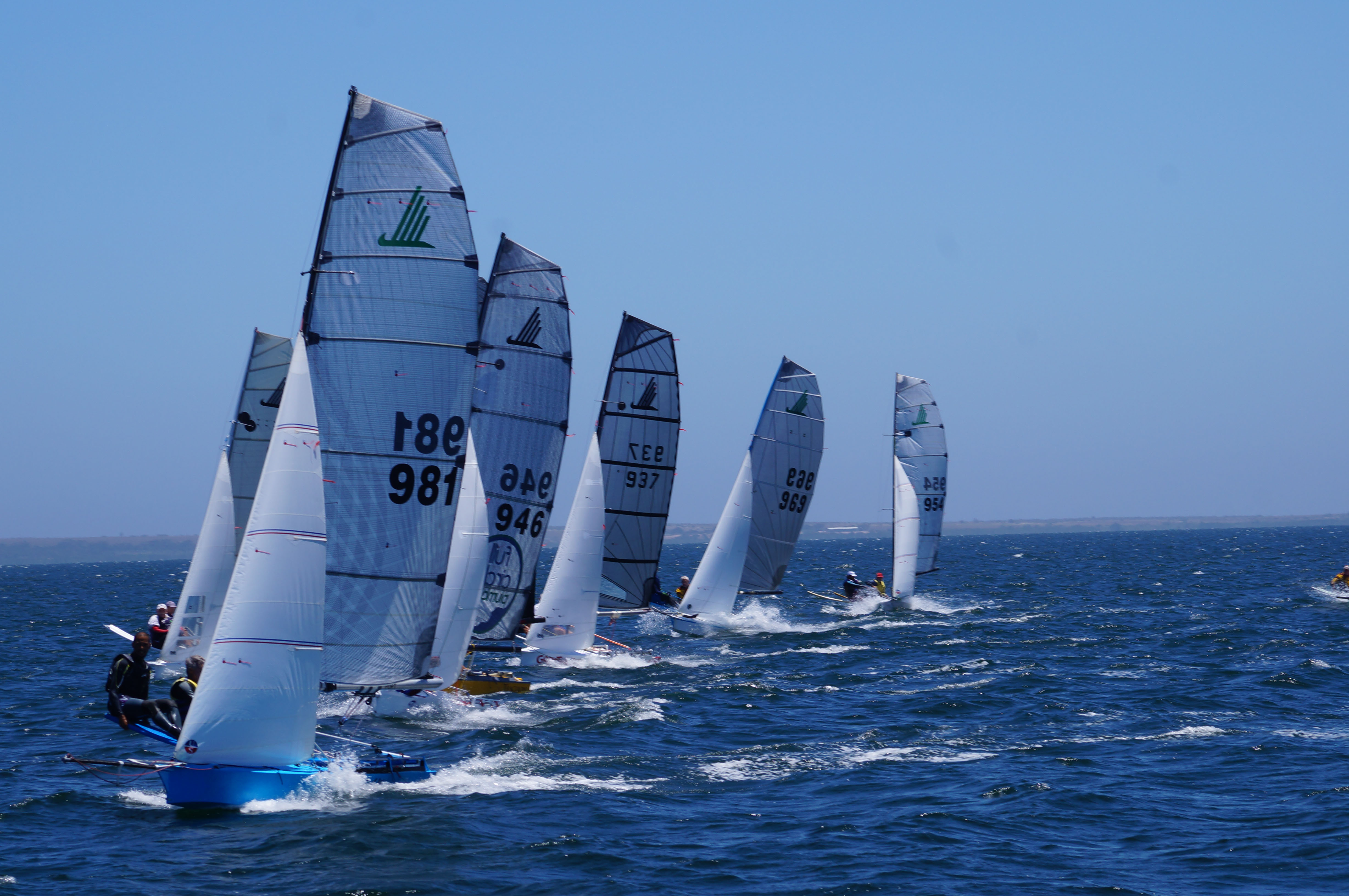 The fleet has been close throughout all the racing during the Skate Nationals.