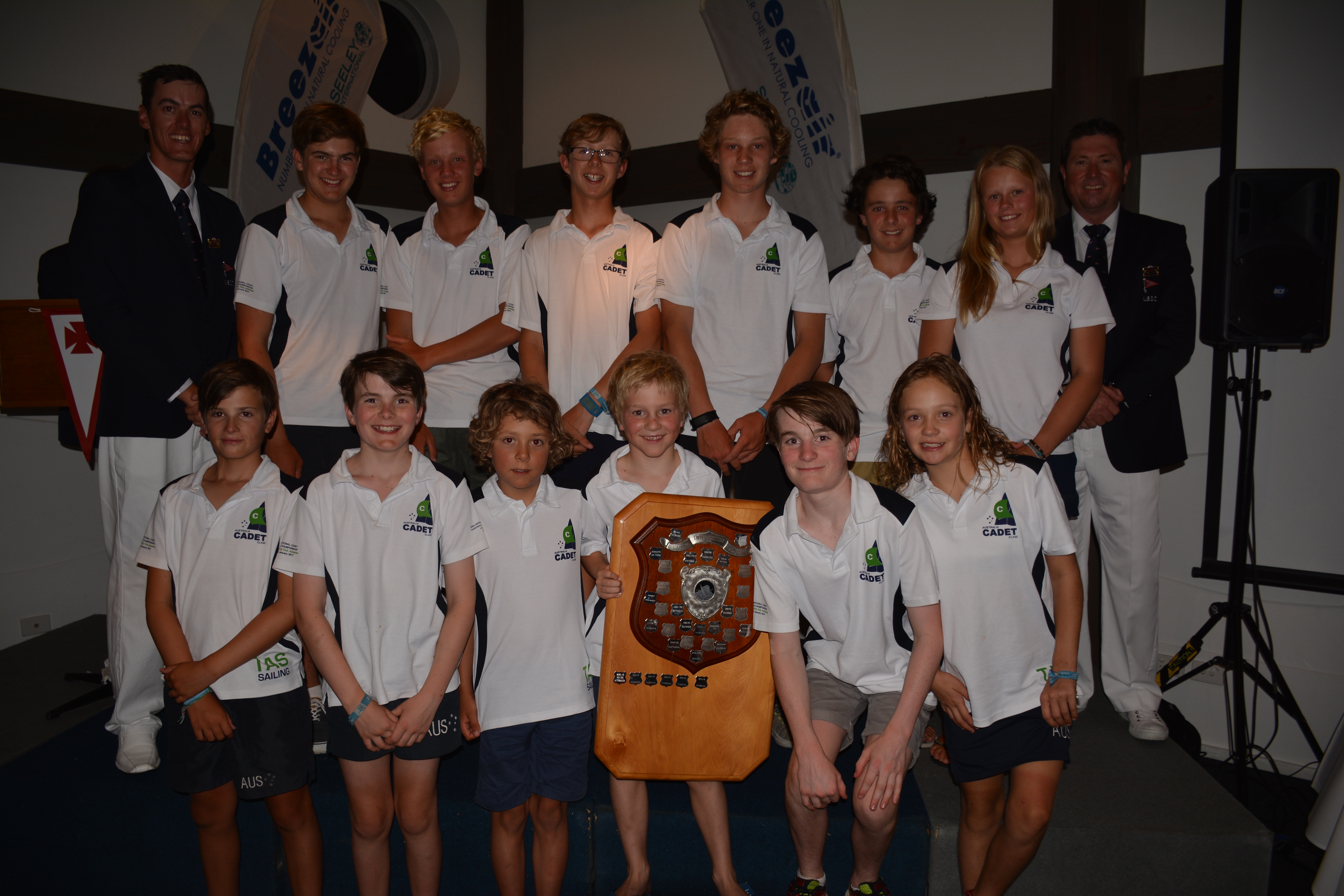 The Tasmanian team won the Tillett Team Trophy with all boats placing in the top five.
