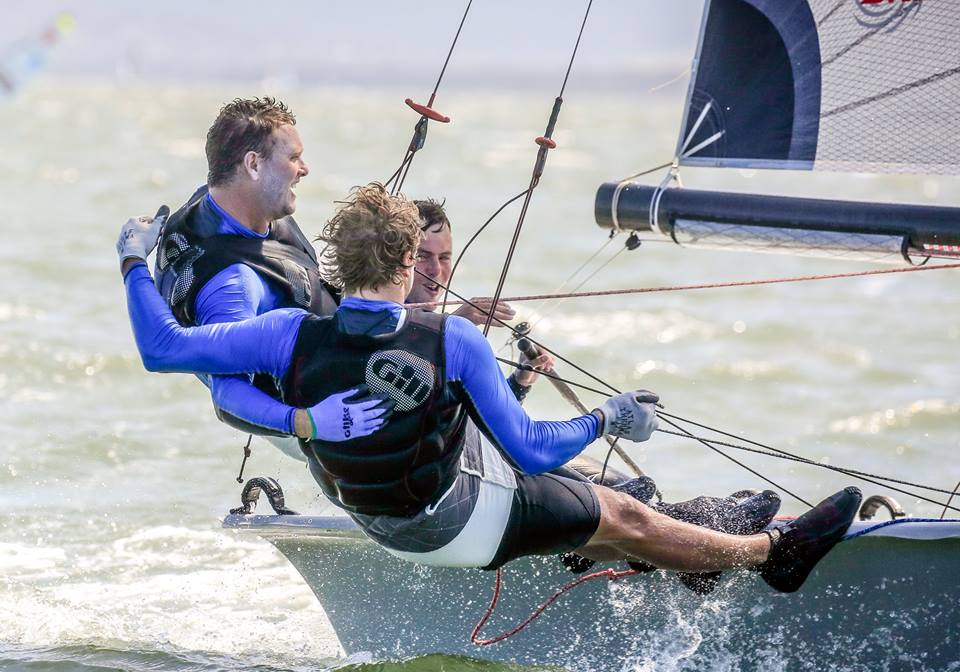 East Coast Marine were the winners of the fourth day at the 16ft Skiff Nationals.