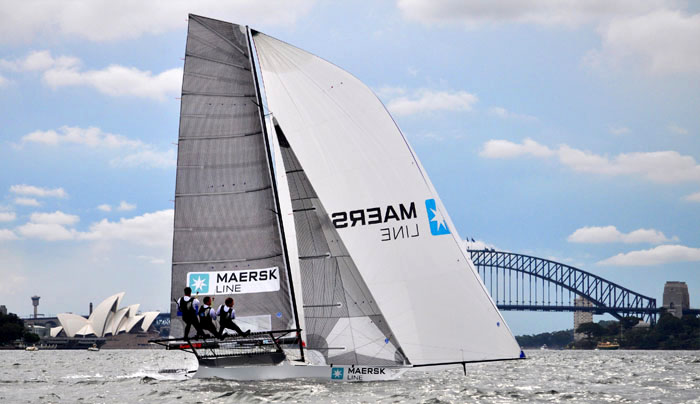 Maersk Line, skippered by the man responsible for the New Zealand resurgence in 18ft Skiff Racing