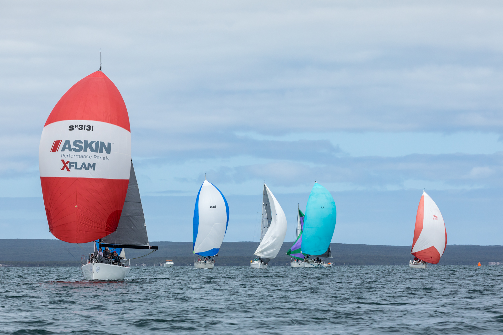 Division two racing on Boston Bay. Photos: Take 2 Photography