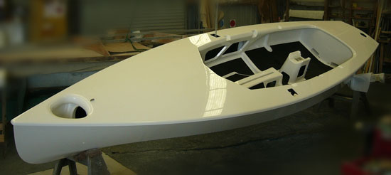 New boat fresh out of the mould
