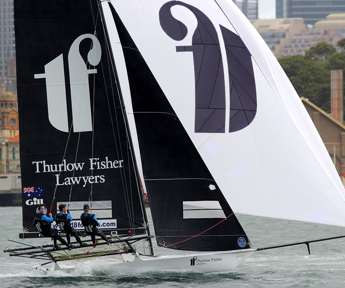 Thurlow Fisher Lawyers grabbed the lead down the first spinnaker run to the bottom mark