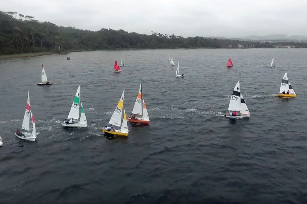 A strong fleet of Western Australian 125s competed in the recent Walpole in the Trees regatta. Photo: George Coop