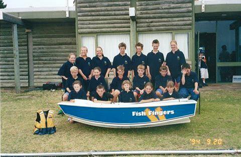 Juniors from Adelaide Sailing Club competing at the country-metropolitan championships in Kangaroo Island during the 2002/03 season.
