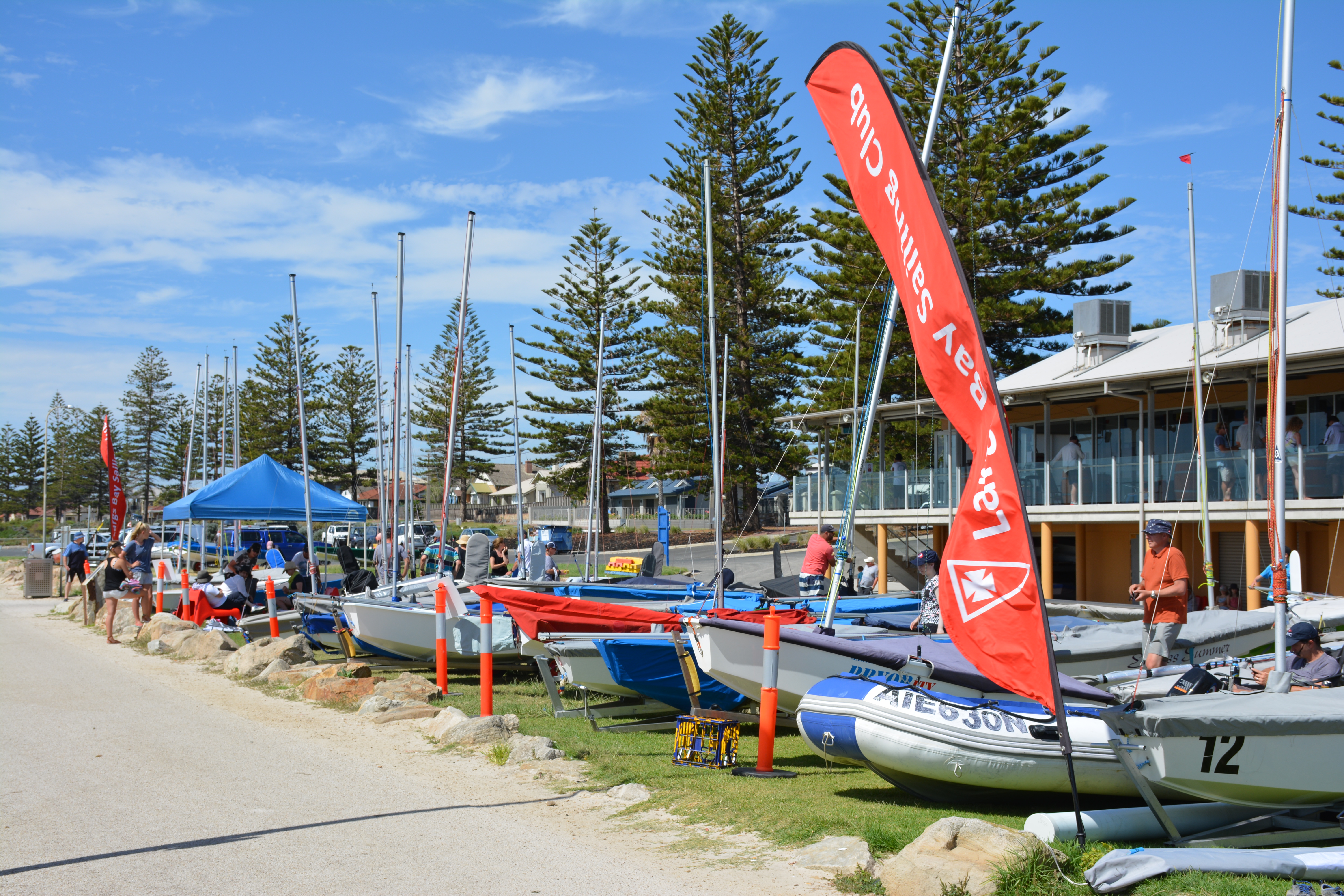 A total of 82 boats competed at the recent Australian Championships, hosted by the Largs Bay Sailing Club. Photo: Down Under Sail