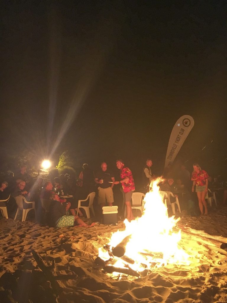 Beach bonfire at Cape Upstart - Mark Chew pic - low res