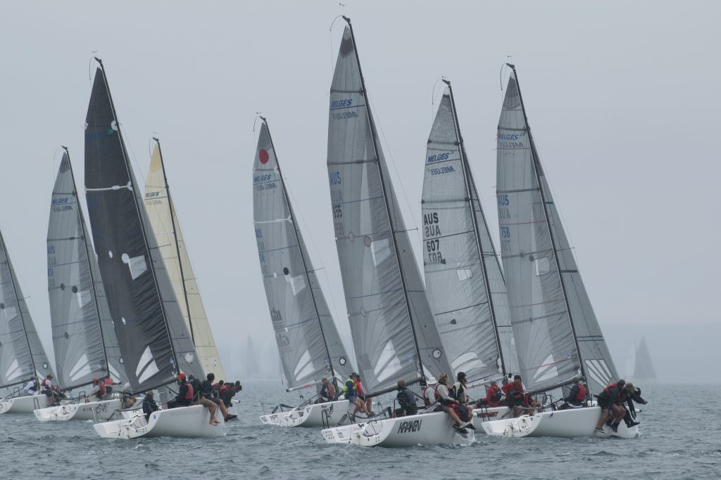 The Melges 24 fleet in Port Lincoln has seen some close racing. Photos: Ally Graham