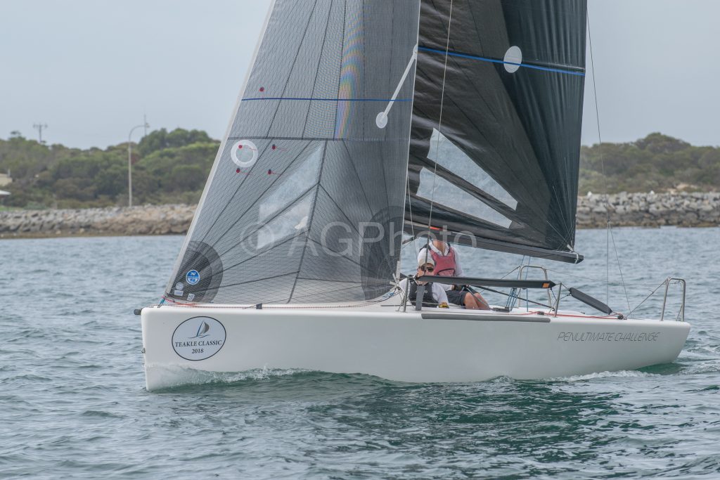Jon Newman sailed well and took a heat in Penultimate Challenge. Photos: Ally Graham