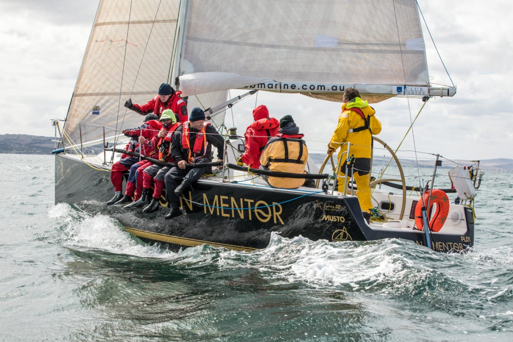 Matt Stephens and his crew on Lincoln Mentor nearing the finish of last year's race. Photo: Take 2 Photography.